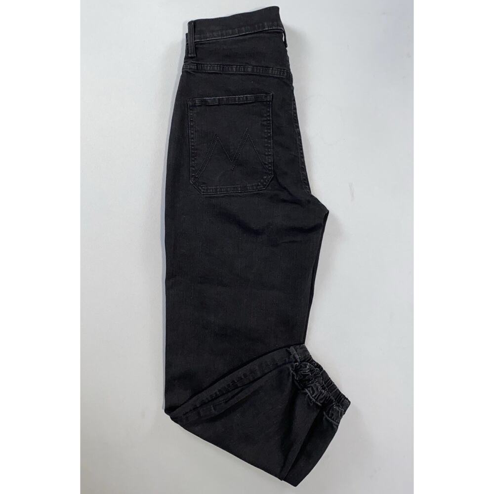 Mother The Wrapper Patch Springy Ankle Jogger Jeans in Not Guilty. Women's 30. - Picture 3 of 9